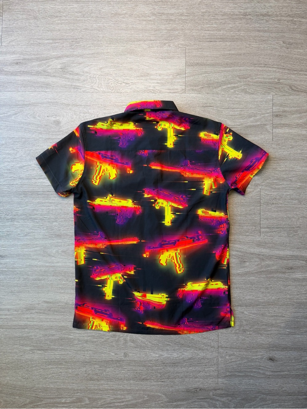 Retro Rifle Glitch Button Up - Picture 6 of 6